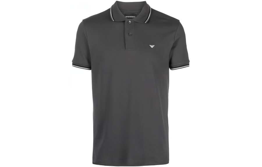 EMPORIO ARMANI SS23 Polo Shirt Men's Gray