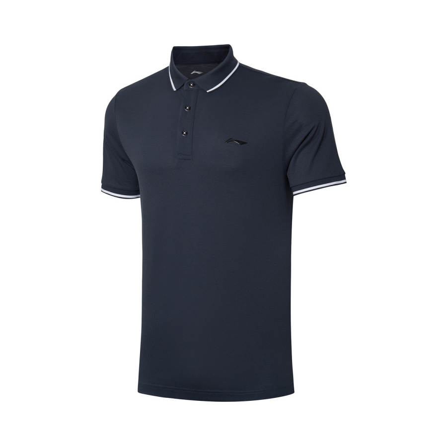 Li-Ning Li Ning Training Series Polo Shirt Men's Ink Water Gray