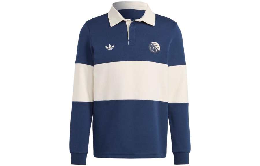 Adidas Originals BLOKEPOP Polo Shirt Men's Blue White