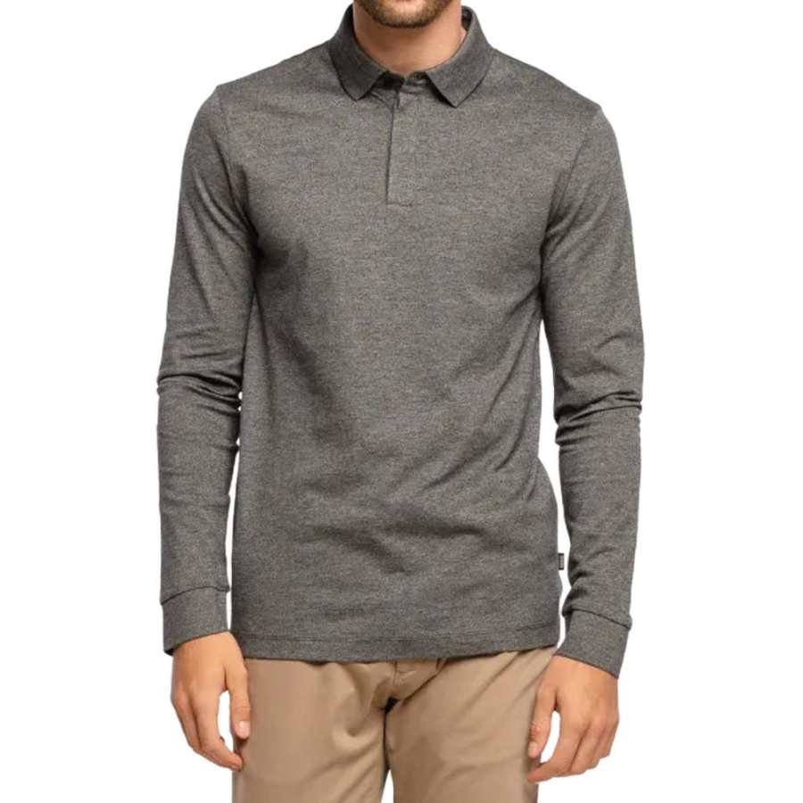 HUGO BOSS Polo Shirt Men's Black Gray