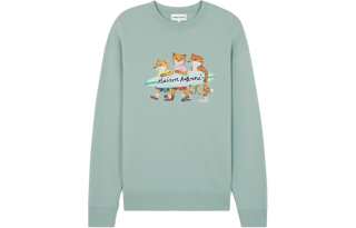 Maison Kitsune Maison Kitsuné Surfing Fox Crewneck Sweatshirt