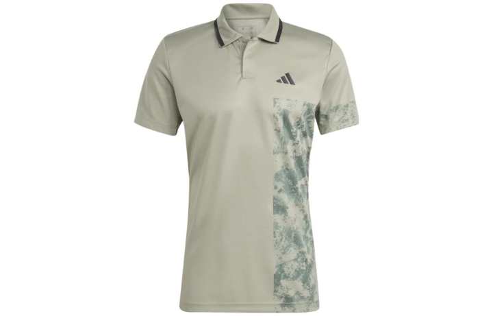 Adidas Adidas SS23 French Open Collection Polo Shirt Men's Pebble Silver Gray