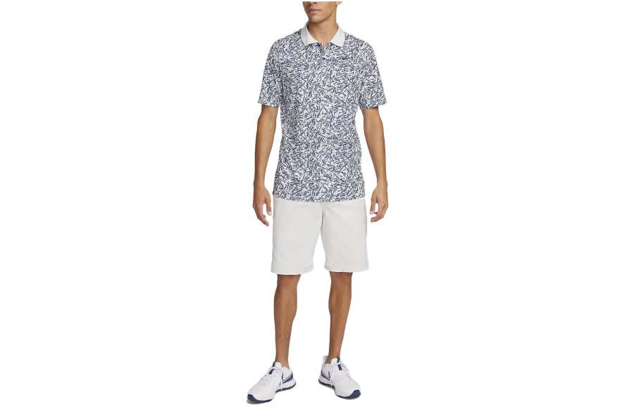 Nike Nike Polo Shirts Men's Blue Polo Collar Moderate Straight Fit