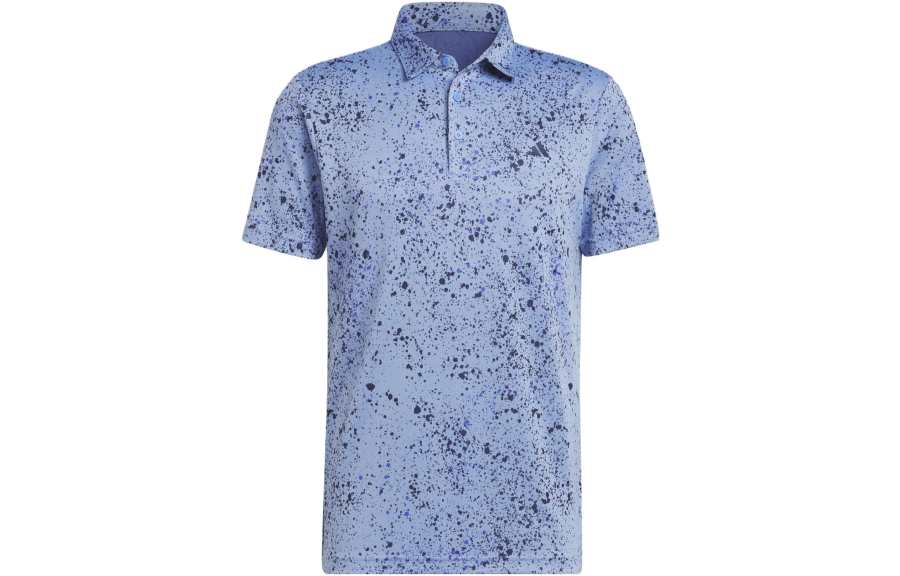 Adidas Adidas Polo Shirts Men's Blue Polo Collar Moderate Straight Fit