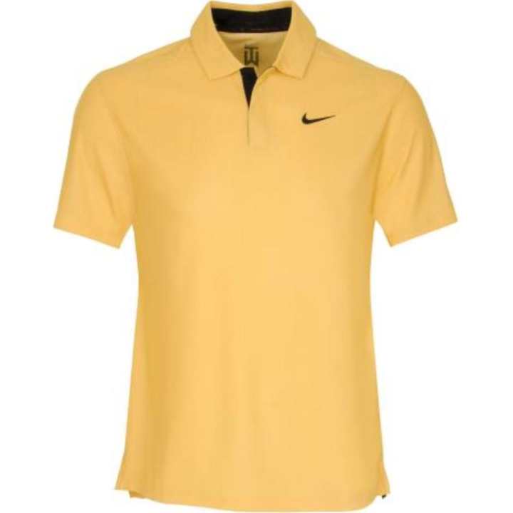 Nike Nike Polo Shirts Men's Yellow Polo Collar Moderate Straight Fit