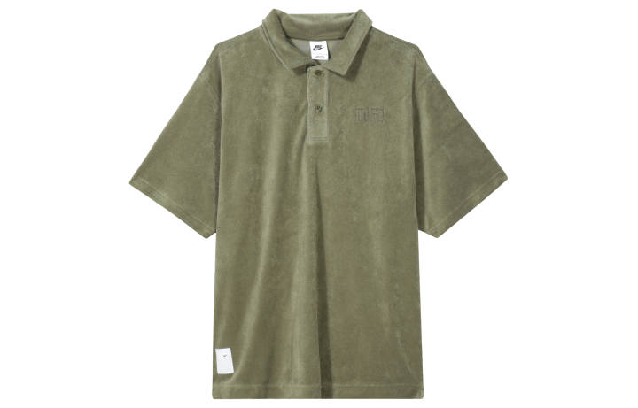 Nike Nike Polo Shirts Men's Medium Olive Green Polo Collar Moderate Straight Fit