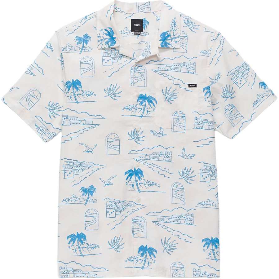 Vans Vans Davista Shirts Men's White Lapel Moderate Other