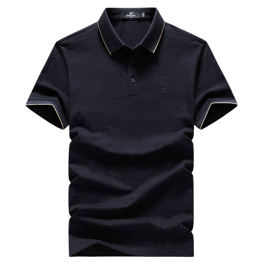 SEPTWOLVES Polo Shirts Unisex Polo Collar Moderate Straight Fit