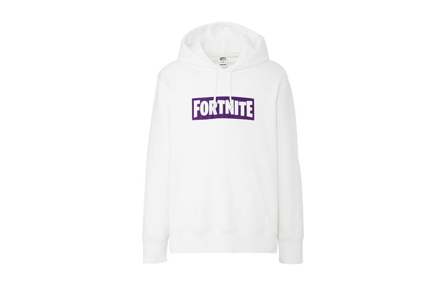 UNIQLO Sweatshirts Unisex White Hooded Moderate Regular