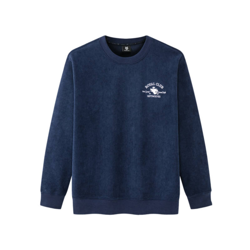 SEPTWOLVES SEPTWOLVES Sweatshirts Men's Crew Neck Thickened Regular