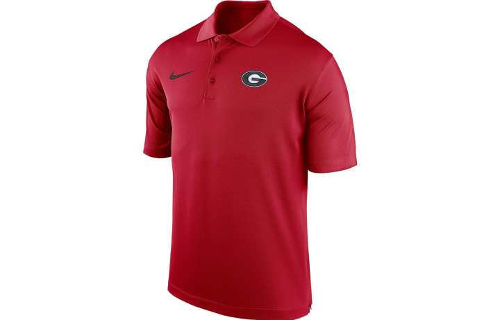 Nike Nike Polo Shirts Men's Red Polo Collar Moderate Straight Fit
