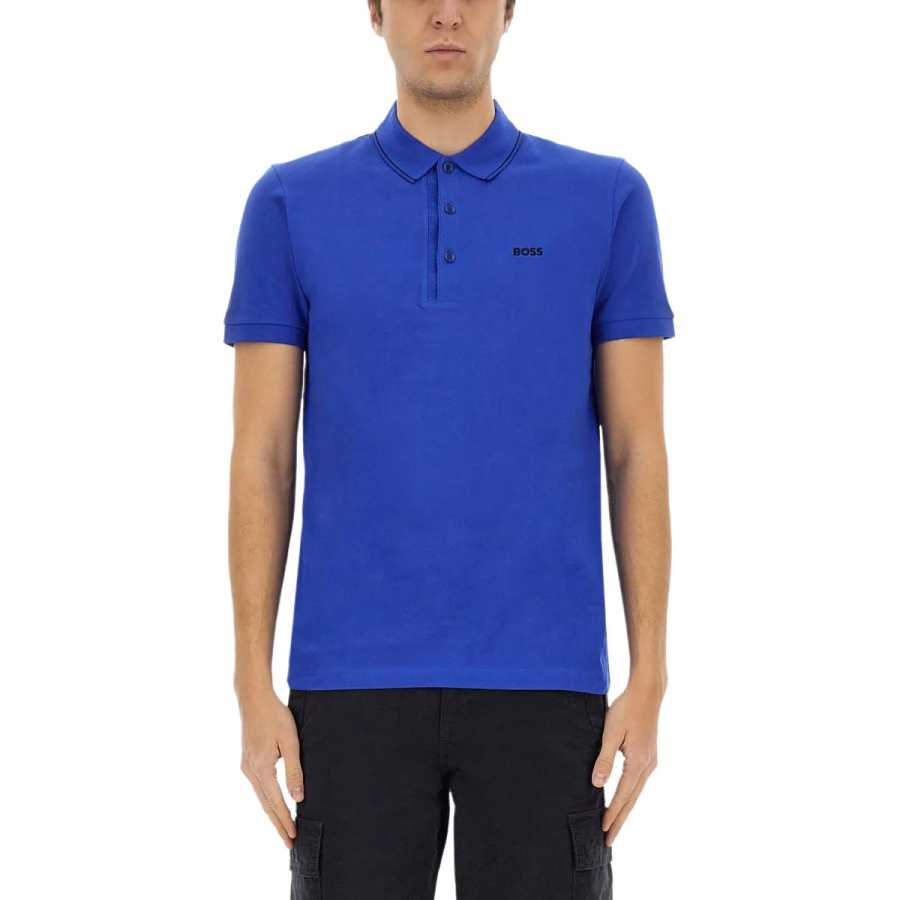 HUGO BOSS SS25 Polo Shirt Men's Blue