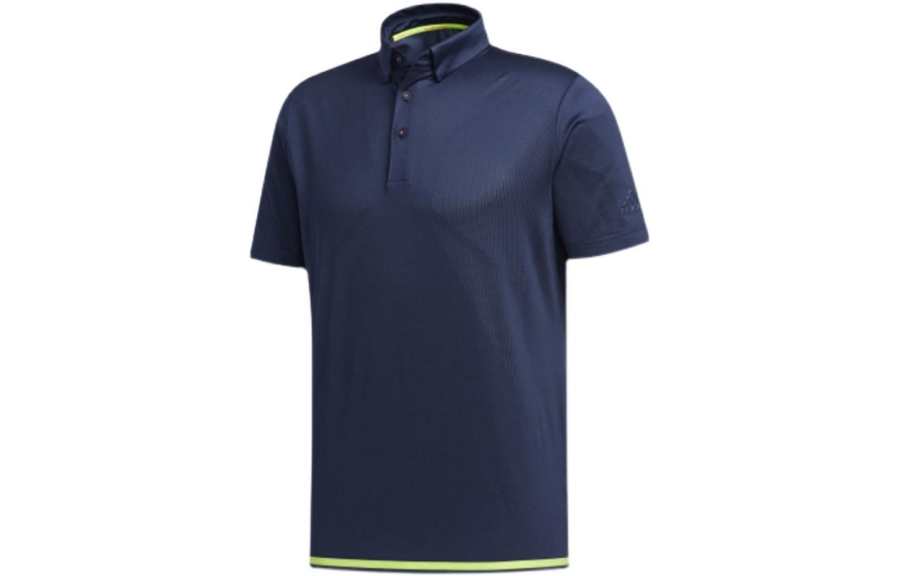Adidas Adidas Polo Shirts Men's Blue Polo Collar Moderate Straight Fit