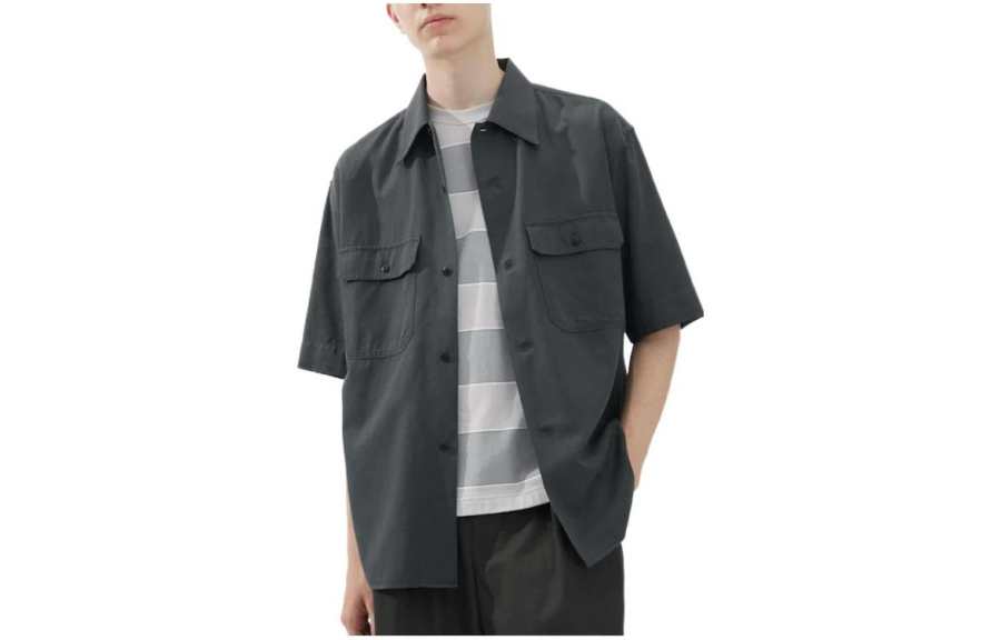 UNIQLO Shirt Unisex Asphalt Gray