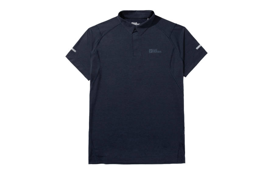 JACK WOLFSKIN Polo Shirts Men's Polo Collar Moderate Straight Fit