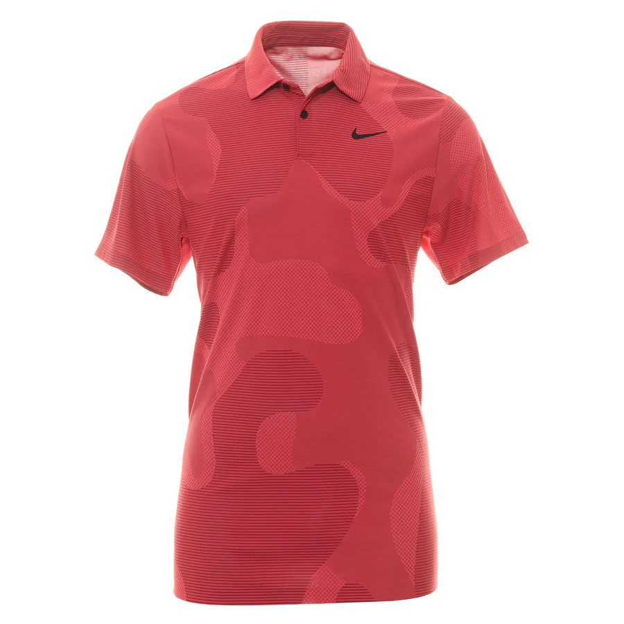 Nike Nike Polo Shirts Men's Red Polo Collar Moderate Straight Fit