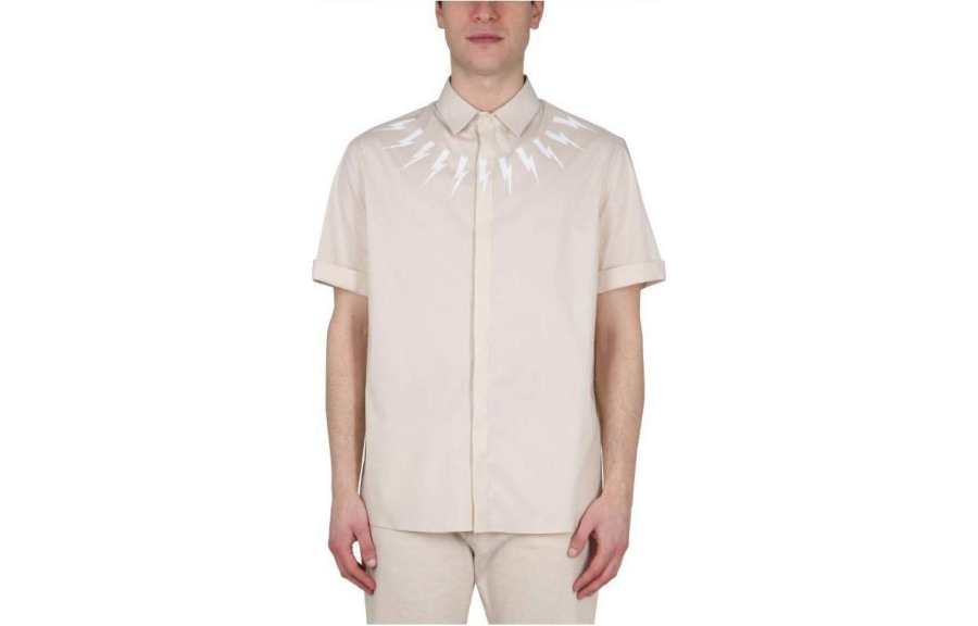 Neil Barrett Shirts Men's Beige