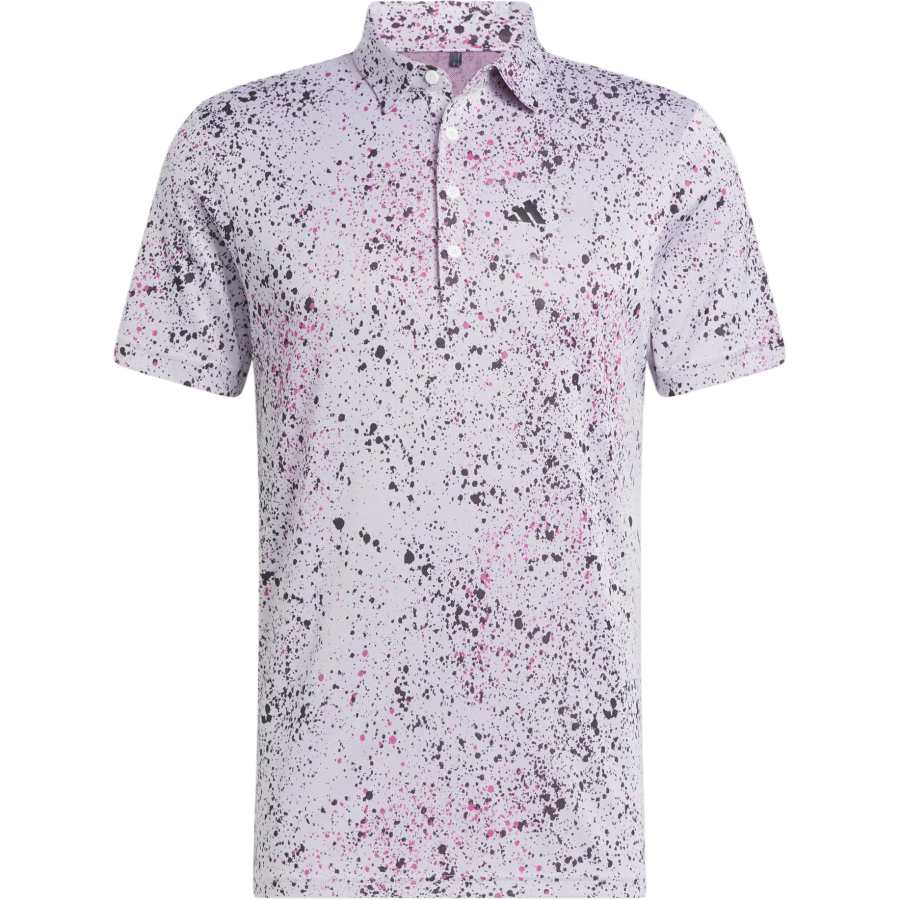 Adidas Adidas Polo Shirts Men's Bright Fuchsia Polo Collar Moderate Straight Fit