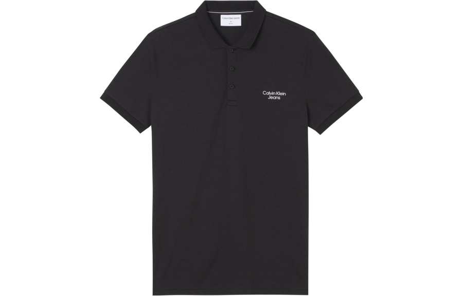 CALVIN KLEIN Polo Shirt Men's Black