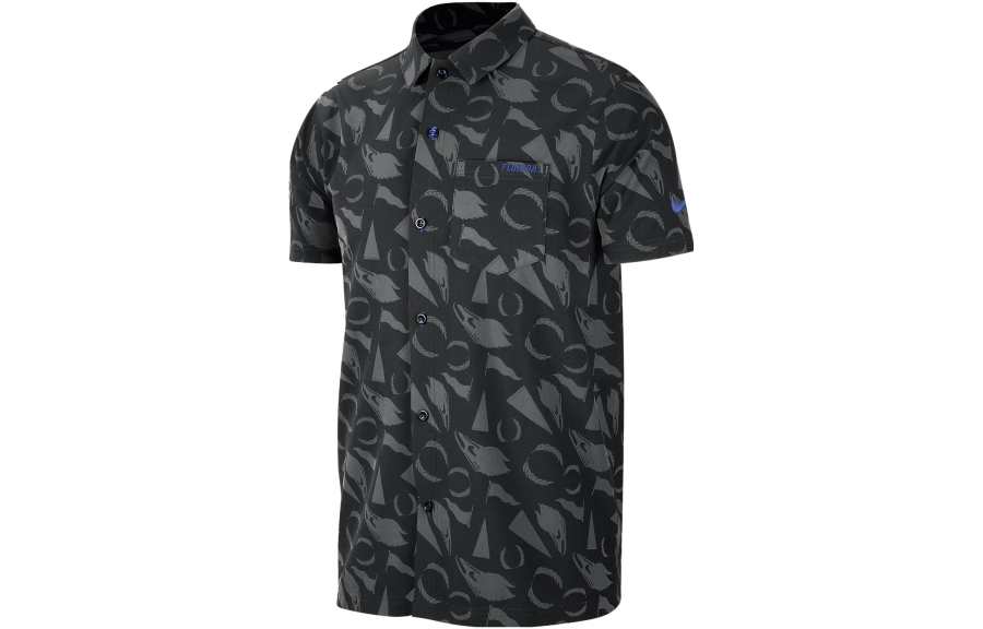 Nike Nike Polo Shirts Men's Black Polo Collar Moderate Straight Fit