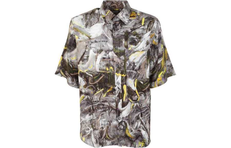 DIESEL DIESEL Shirts Men's Multicolor Lapel Moderate Other