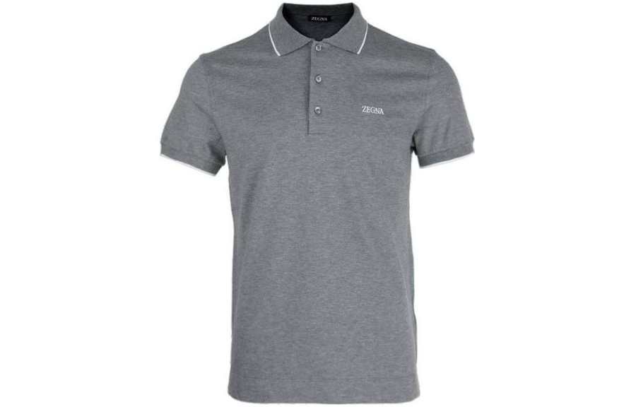Ermenegildo Zegna SS23 Polo Shirt Men's Gray