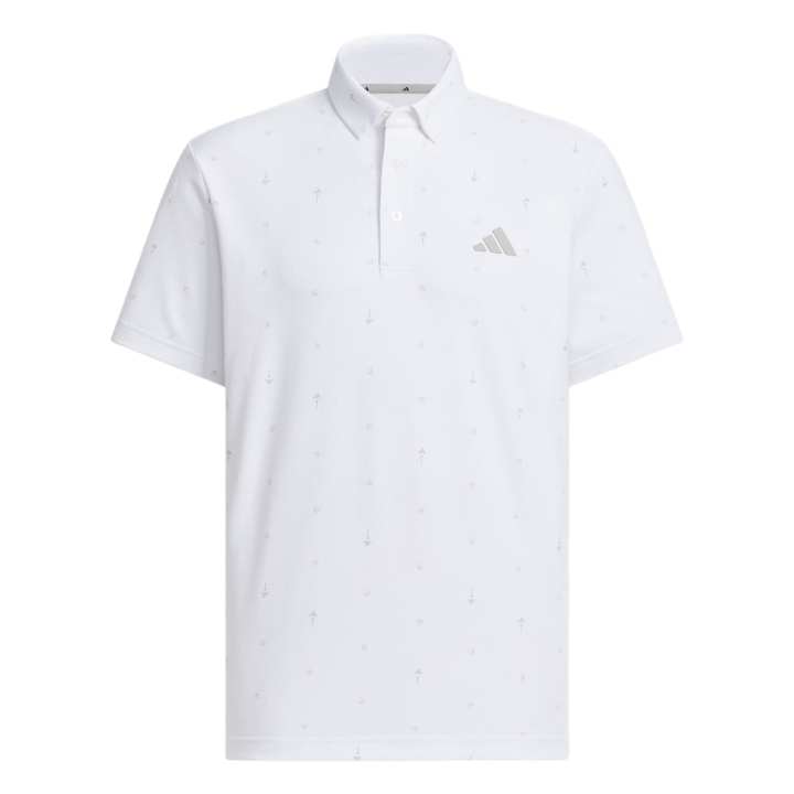 Adidas Adidas MONOGRAM Polo Shirt Men's White