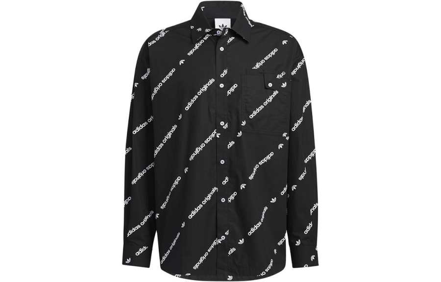 Adidas Originals Shirts Unisex Black Lapel Moderate Other