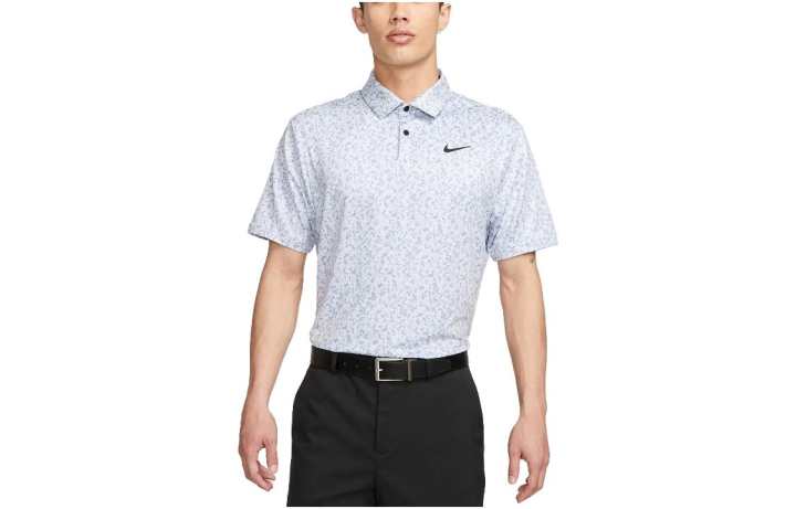 Nike Nike Polo Shirts Men's White Polo Collar Moderate Straight Fit