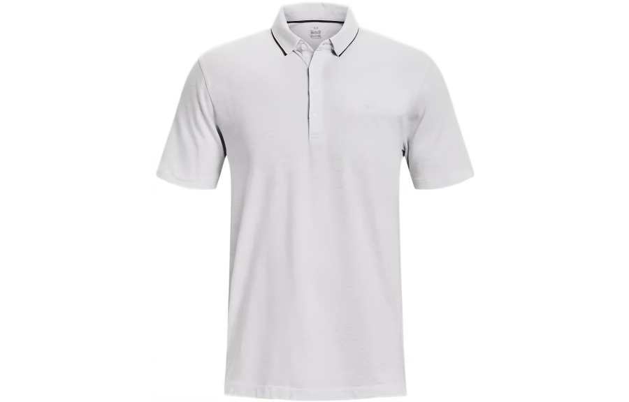 Under Armour Polo Shirts Men's White Polo Collar Moderate Straight Fit