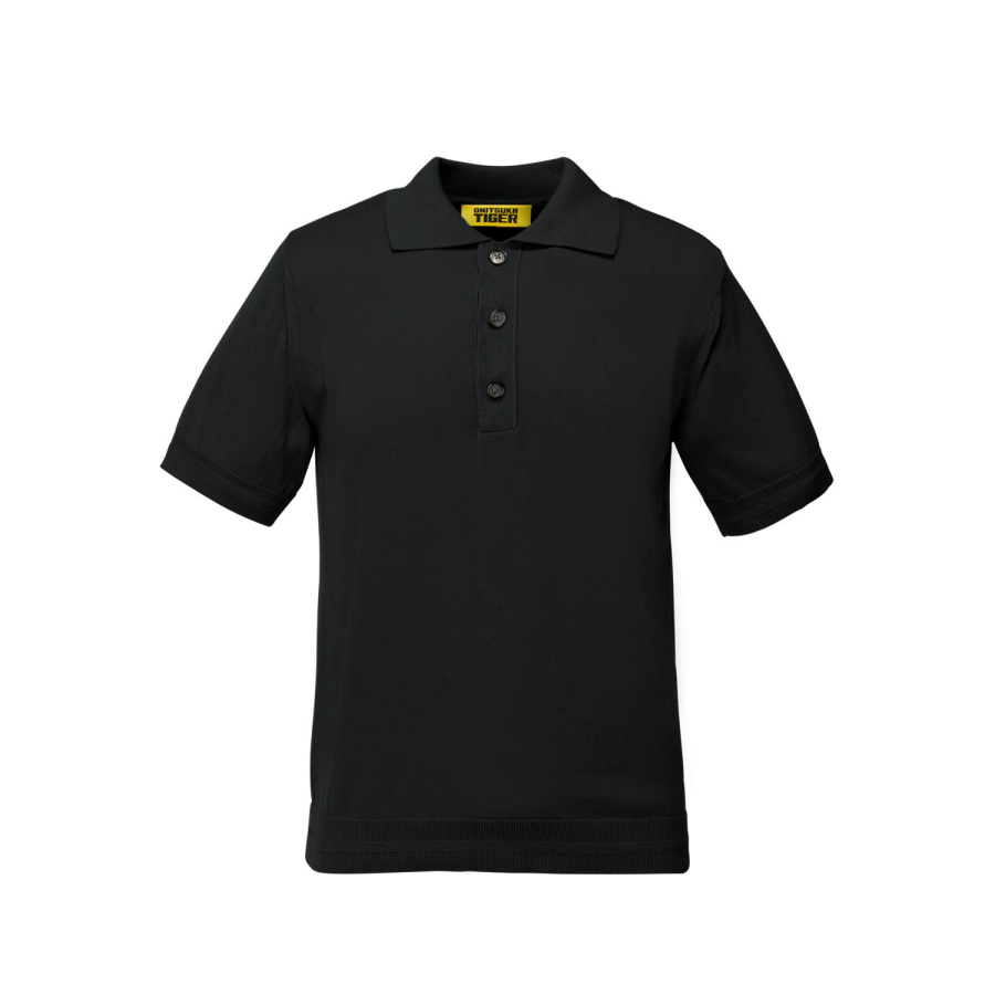 Onitsuka Tiger SS25 KNIT Polo Shirt Men's Black