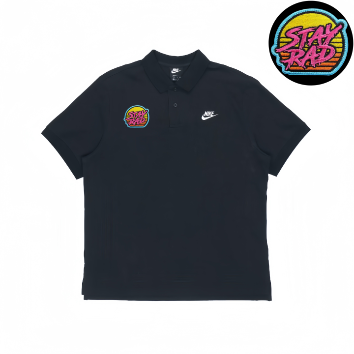 Nike Nike Polo Shirts Unisex Black Lapel Moderate