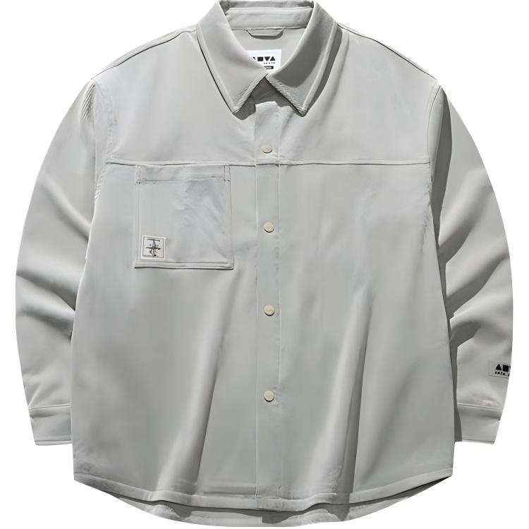 Anta Sports Lifestyle Collection Lifestyle Collection Shirt Unisex Mushroom Gray