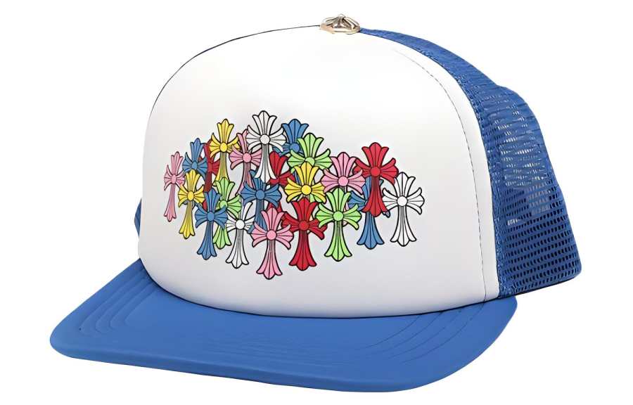 Chrome Hearts Chrome Hearts Patterned Print Polyester Baseball Caps Men's Blue