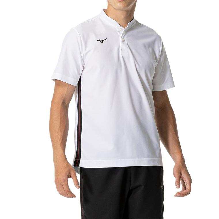 Mizuno Polo Shirts Unisex Stand Collar Moderate Straight Fit