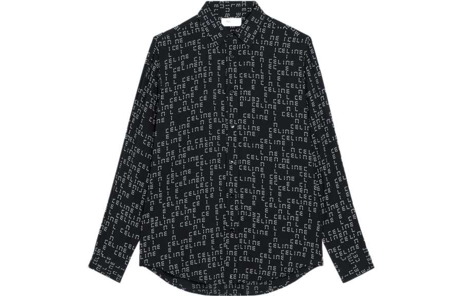CELINE New Men'S Collection Boy Doll Shirt Men's Black