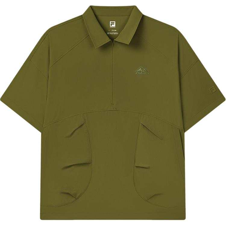 FILA Fitness Polo Shirt Men's Dark Army Green