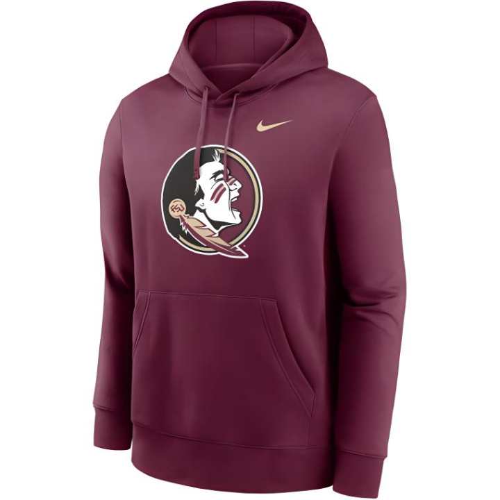 Nike Nike Florida State Seminoles Primetime Evergreen Club Primary Logo Men's Nike College Pullover Hoodie