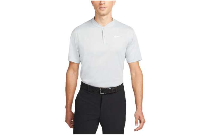 Nike Nike Polo Shirts Men's Silver Polo Collar Moderate Straight Fit