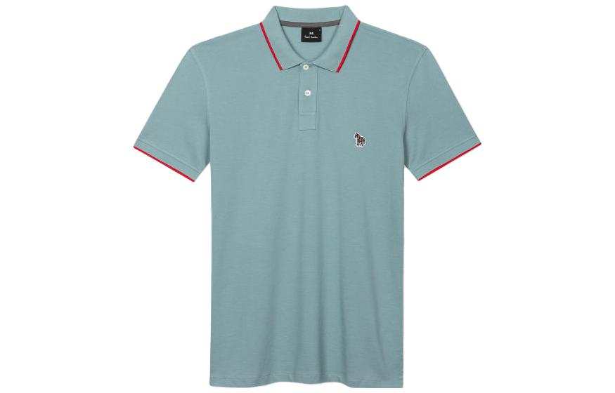 Paul Smith Zebra Embroidered Straight Hem Polo Shirt