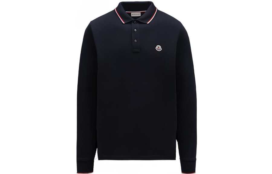 Moncler Polo Shirt Men's Marine Blue