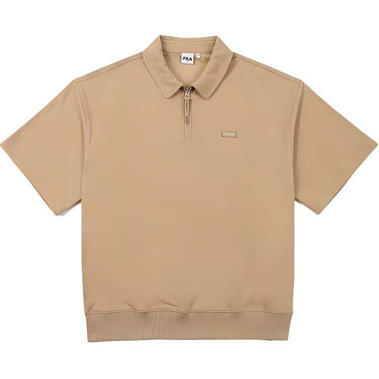 FILA Polo Shirts Men's Brown Polo Collar Moderate Other
