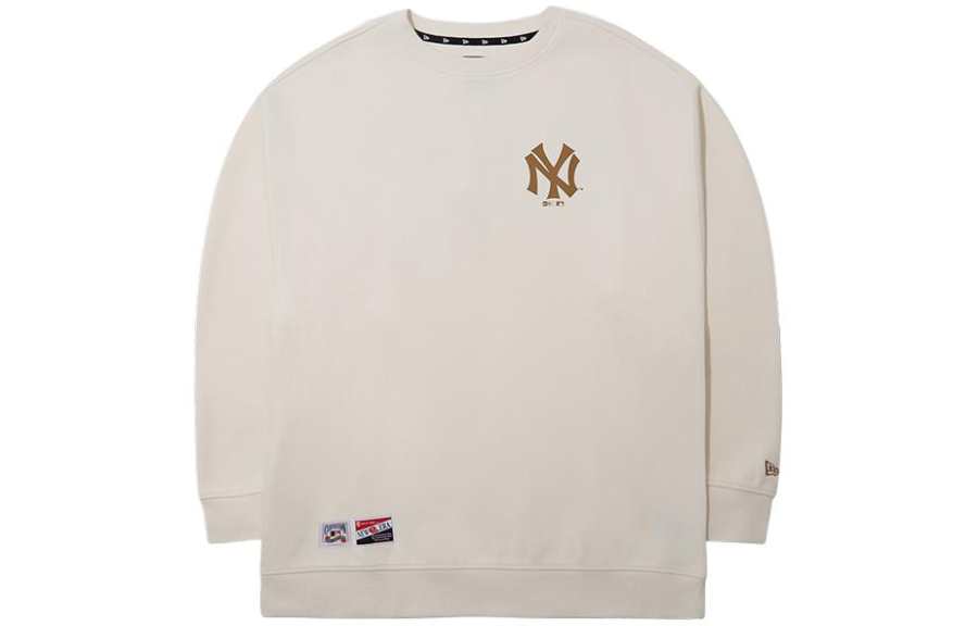 New Era SS24 American Sweatshirt Unisex Ivory White