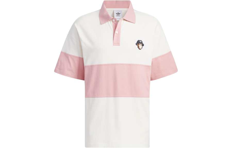 Adidas Originals Monkey Kingdom Polo Shirt Men's Pink White