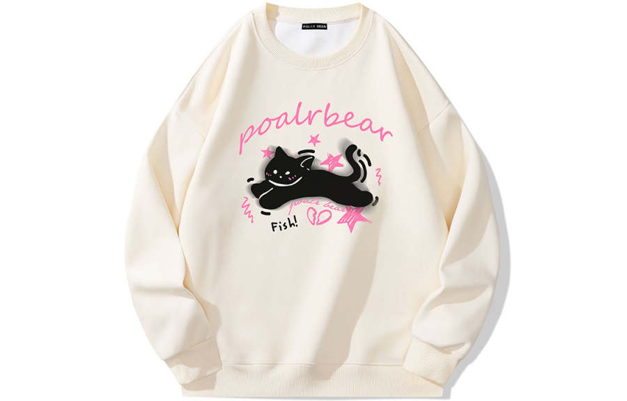 POLAR BEAR POLAR BEAR Sweatshirts Unisex Crew Neck Thickened Regular