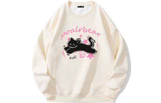 POLAR BEAR Sweatshirts Unisex Crew Neck Thickened Regular