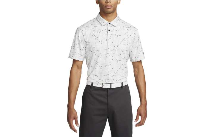 Nike Nike Polo Shirts Men's Light Gray Polo Collar Moderate Straight Fit