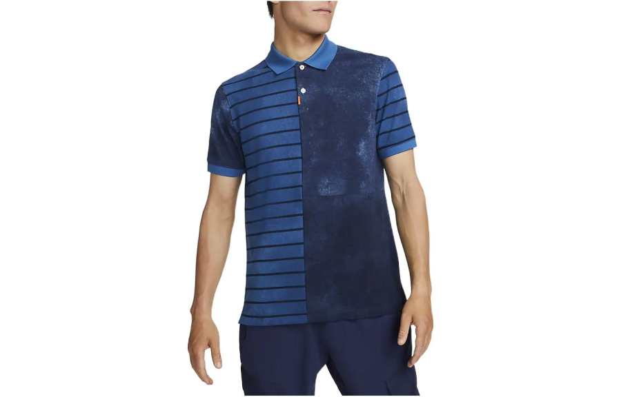 Nike Nike Polo Shirts Men's Navy Blue Polo Collar Moderate Straight Fit