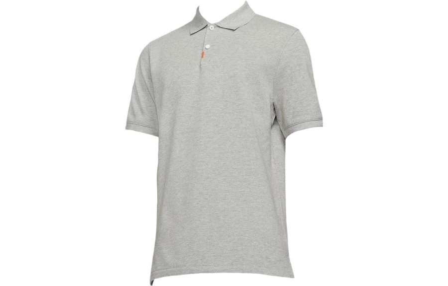 Nike Nike Polo Shirts Men's Gray Polo Collar Moderate Straight Fit