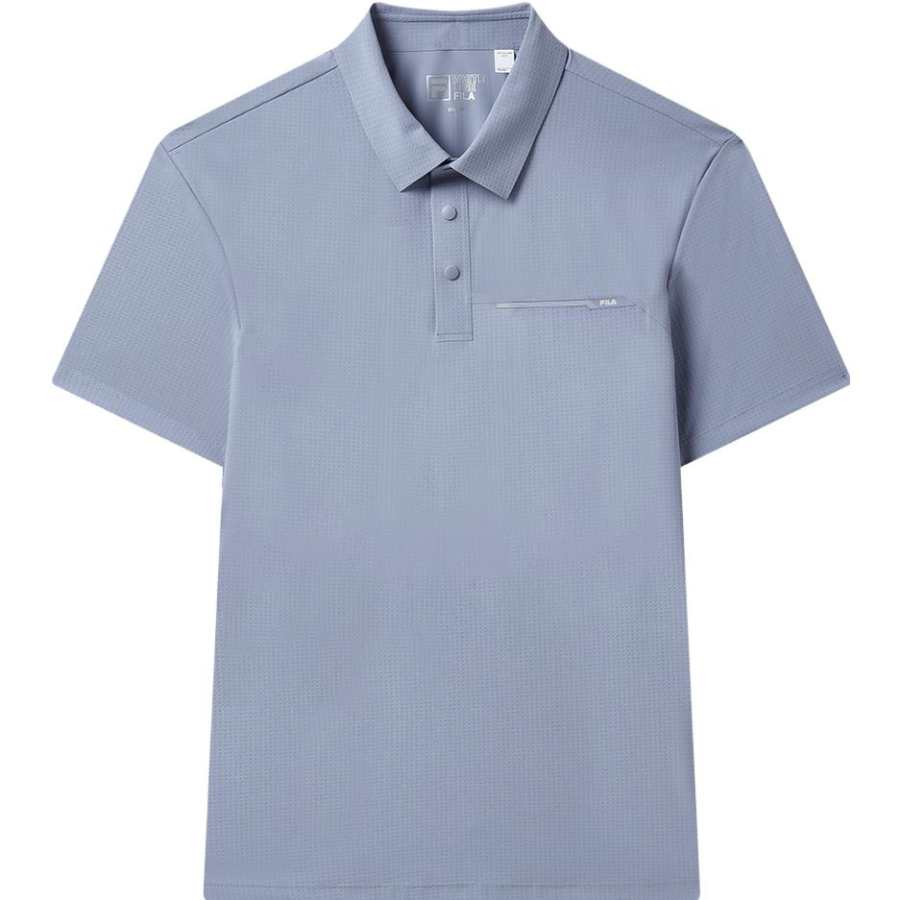 FILA Polo Shirt Men's Dark Stone Blue